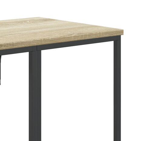 Kledingrek met schappen bewerkt hout sonoma eikenkleurig 7