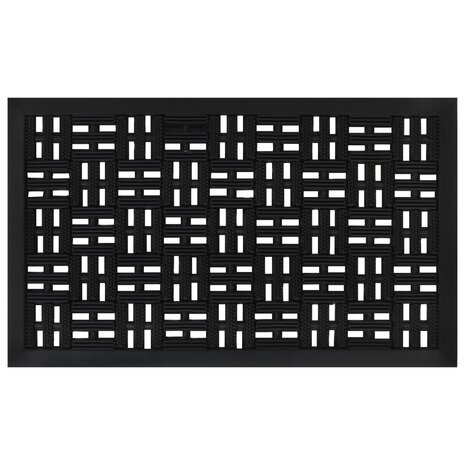Deurmat rechthoekig 45x75 cm rubber 1