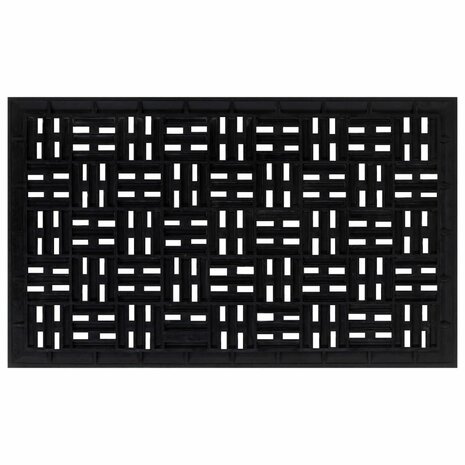 Deurmat rechthoekig 45x75 cm rubber 3