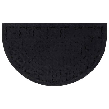 Deurmat halfrond 45x75 cm rubber en kokosvezel 3