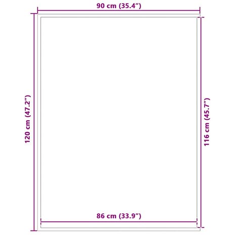 Deurmat 90x120 cm antracietkleurig 7