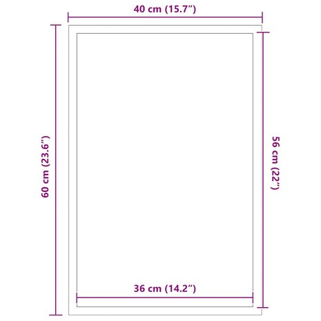 Deurmat 40x60 cm bruin 7