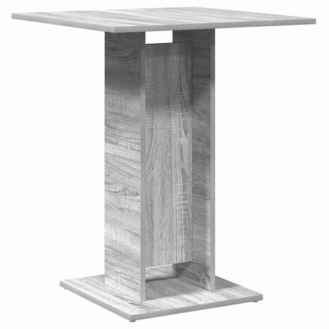 Bistrotafel 60x60x75 cm bewerkt hout grijs sonoma eikenkleurig 2