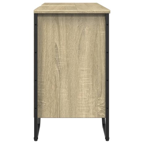 Wastafelkast 91x35x60 cm bewerkt hout sonoma eikenkleurig 5