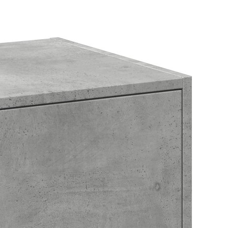 Apothekerskast 40x41x118 cm bewerkt hout betongrijs 8