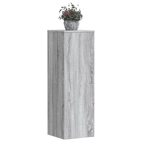 Plantenstandaard 33x33x100 cm bewerkt hout grijs sonoma eiken 3