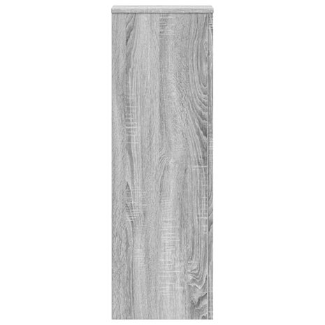 Plantenstandaard 33x33x100 cm bewerkt hout grijs sonoma eiken 4