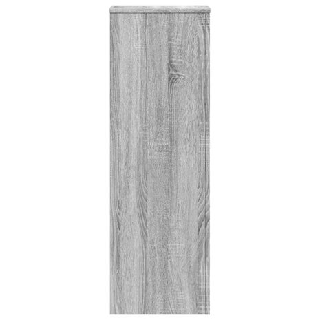 Plantenstandaard 33x33x100 cm bewerkt hout grijs sonoma eiken 5