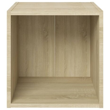 Tv-meubel 37x35x37 cm bewerkt hout sonoma eikenkleurig 3