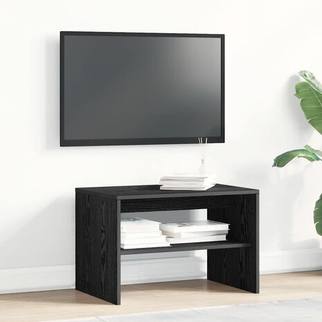 Tv-meubel 60x40x40 cm spaanplaat zwart eikenkleurig 3