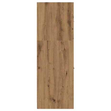 Apothekerskast 40x41x118 cm bewerkt hout artisanaal eikenkleur 6