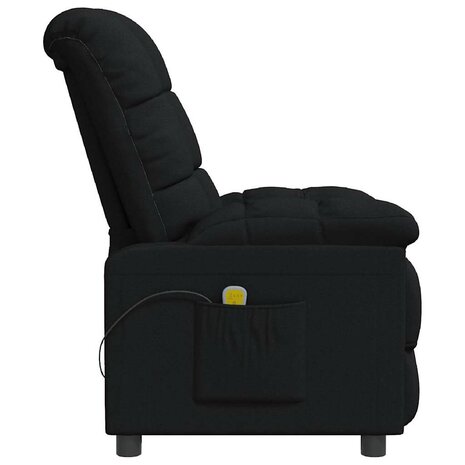 Massagestoel stof zwart 4