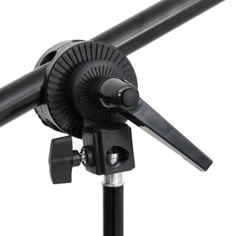 Fotostudioset met verlichtingsset, achtergrond en reflector 9