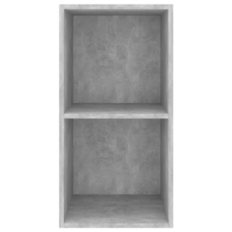 Tv-wandmeubel 37x37x72 cm bewerkt hout betongrijs 4