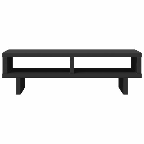 Monitorstandaard 50x27x15 cm bewerkt hout zwart 4