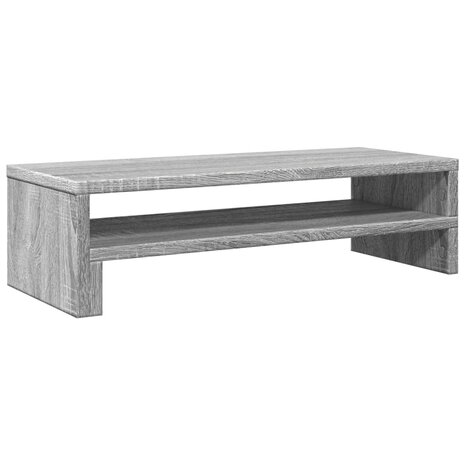 Monitorstandaard 54x22x15 cm bewerkt hout grijs sonoma eiken 2