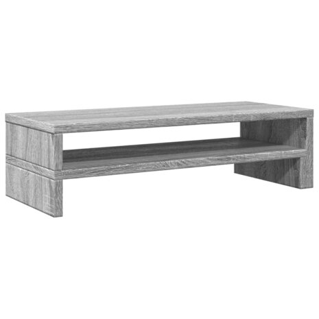 Monitorstandaard 54x22x15 cm bewerkt hout grijs sonoma eiken 6
