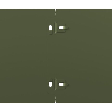 Gazonranden 10 st 15x103 cm koudgewalst staal olijfgroen 7