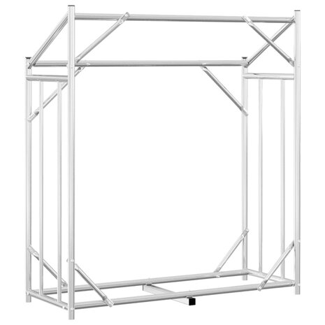 Haardhoutrek met regenhoes 100,5x40,5x110,5 cm staal 6