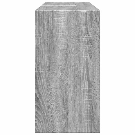 Wastafelkast 90x29x55 cm bewerkt hout grijs sonoma eikenkleurig 6
