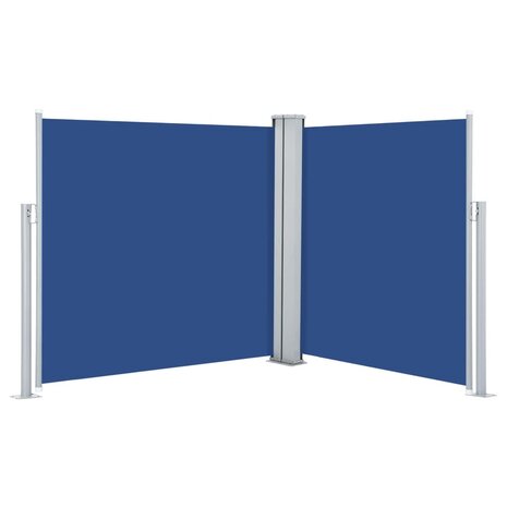 Windscherm uittrekbaar 100x600 cm blauw 2