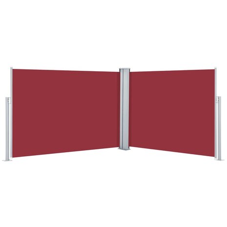 Windscherm uittrekbaar 100x1000 cm rood 2