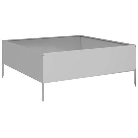 Plantenbak verhoogd 100x100x25 cm gegalvaniseerd staal 6