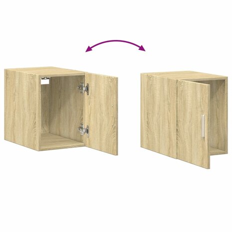 Wandkast 30x42,5x40 cm bewerkt hout sonoma eikenkleurig 7