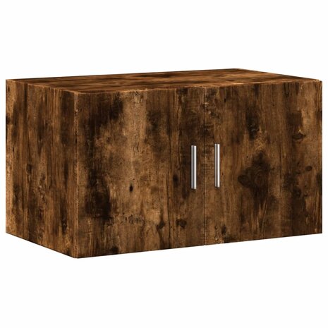 Wandkast 70x42,5x40 cm bewerkt hout gerookt eikenkleurig 2
