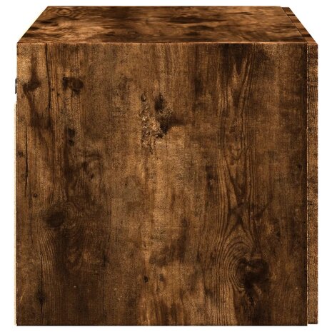Wandkast 70x42,5x40 cm bewerkt hout gerookt eikenkleurig 5