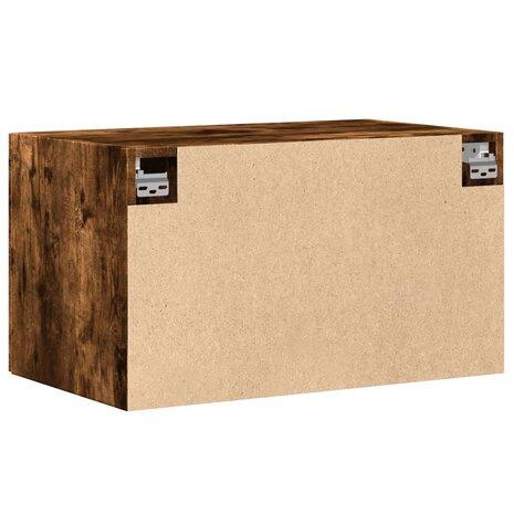 Wandkast 70x42,5x40 cm bewerkt hout gerookt eikenkleurig 6