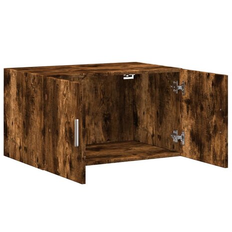 Wandkast 70x42,5x40 cm bewerkt hout gerookt eikenkleurig 7