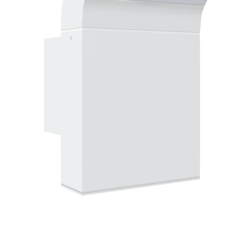 Buitenwandlampen 2 st LED gegoten aluminium wit 8