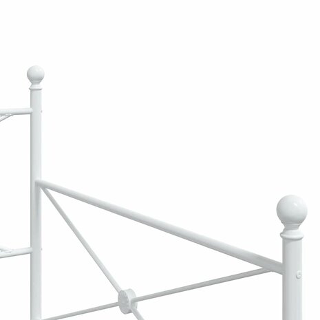 Slaapbank zonder matras 107x203 cm staal wit 8