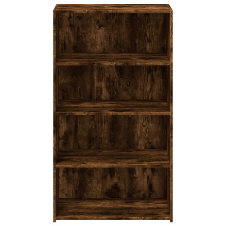 Hoge kast 70x41x124 cm bewerkt hout gerookt eikenkleurig 4