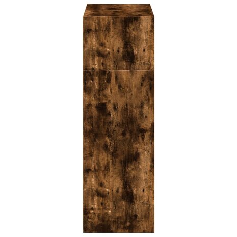 Hoge kast 70x41x124 cm bewerkt hout gerookt eikenkleurig 5