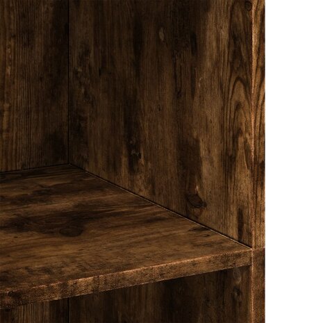 Hoge kast 70x41x124 cm bewerkt hout gerookt eikenkleurig 7