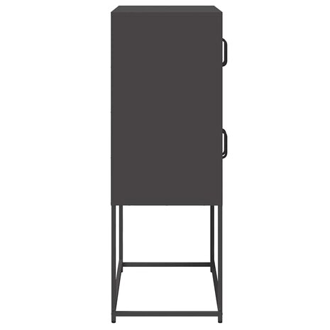 Hoge kast 68x39x107 cm staal zwart 7