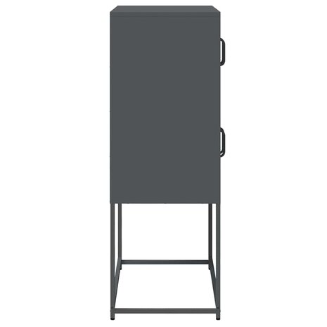 Hoge kast 68x39x107 cm staal antracietkleurig 7