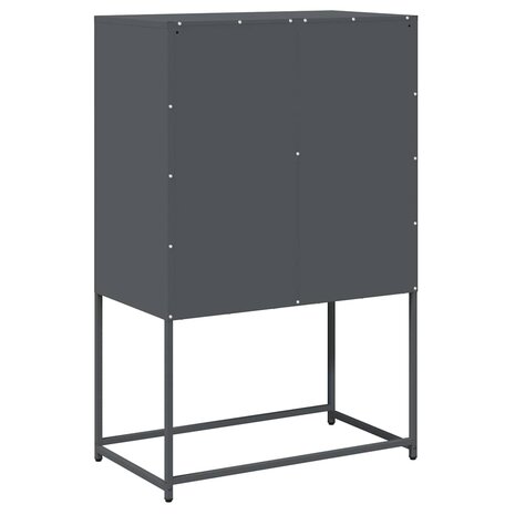 Hoge kast 68x39x107 cm staal antracietkleurig 8