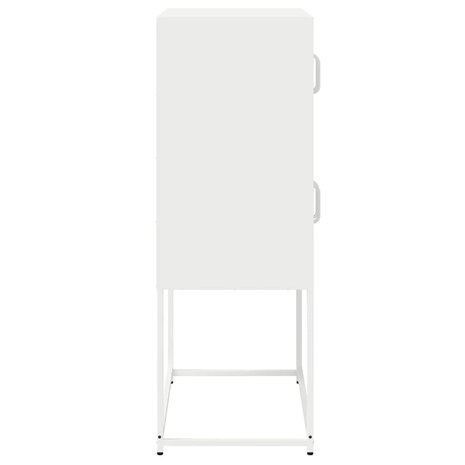 Hoge kast 68x39x107 cm staal wit 7