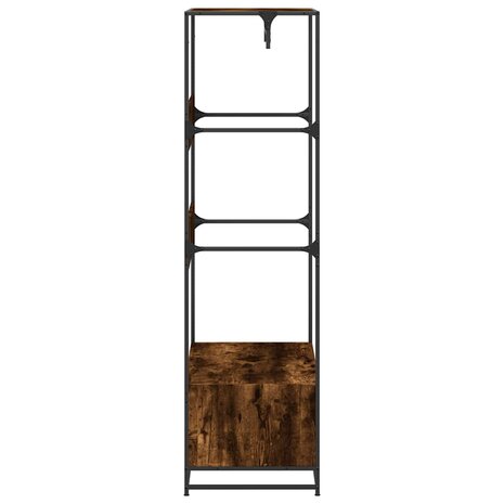Kledingkast 90x50x180 cm bewerkt hout gerookt eikenkleurig 5