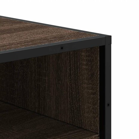 Schoenenrek 48x38x97,5 cm bewerkt hout bruin eikenkleurig 7