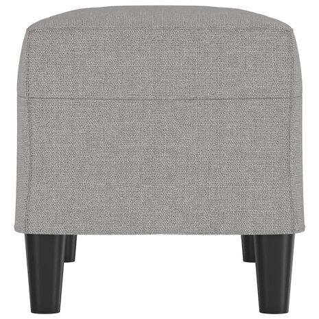 Bankje 70x35x41 cm stof lichtgrijs 4