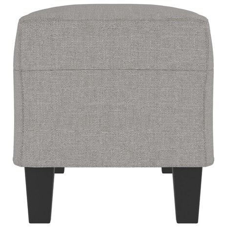 Bankje 100x35x41 cm stof lichtgrijs 4