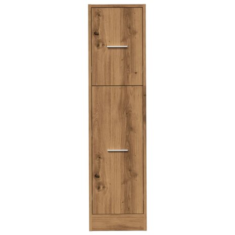 Apothekerskast 30x41x118 cm bewerkt hout artisanaal eikenkleur 5