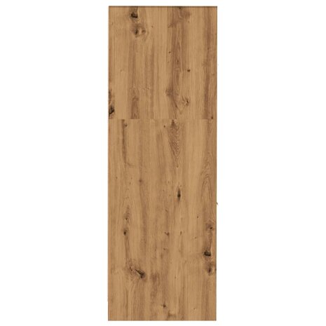Apothekerskast 30x41x118 cm bewerkt hout artisanaal eikenkleur 6