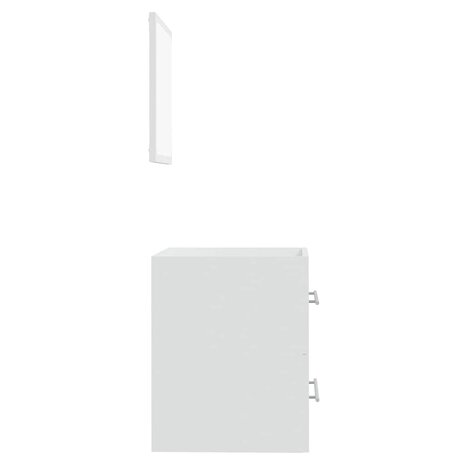 Badkamerkast met spiegel 41x38,5x48 cm wit  7