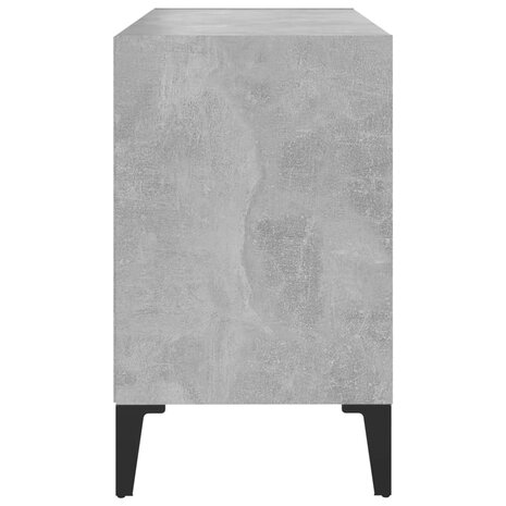Tv-meubel met metalen poten 69,5x30x50 cm betongrijs 5