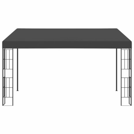 Wandprieel 3x4 m stof antracietkleurig 2